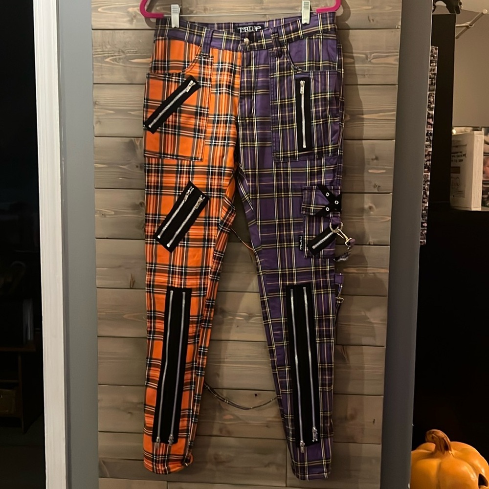 Tripp NYC - Madness Pant Purple/Orange Plaid 32/32